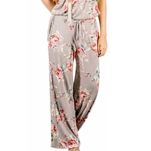 NEW RichCoco Floral Jumpsuit w/pockets Size Large - Picture 2 of 8
